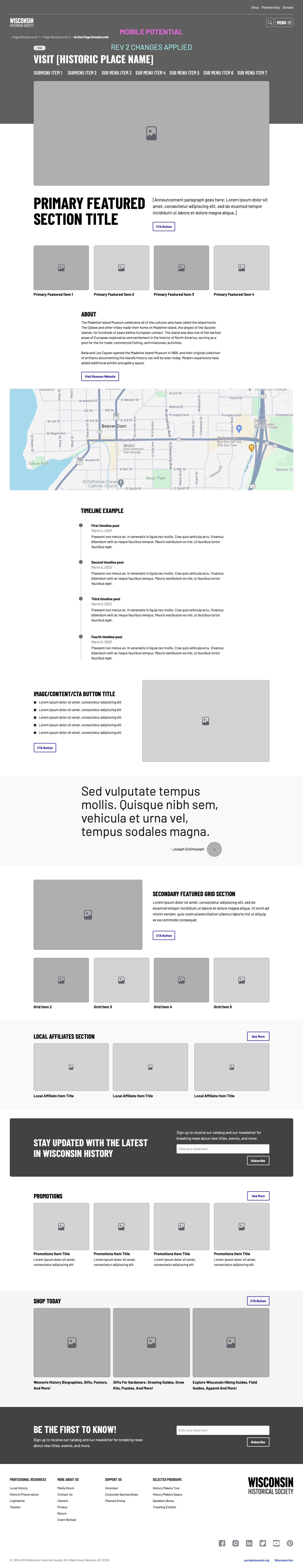 page wireframe